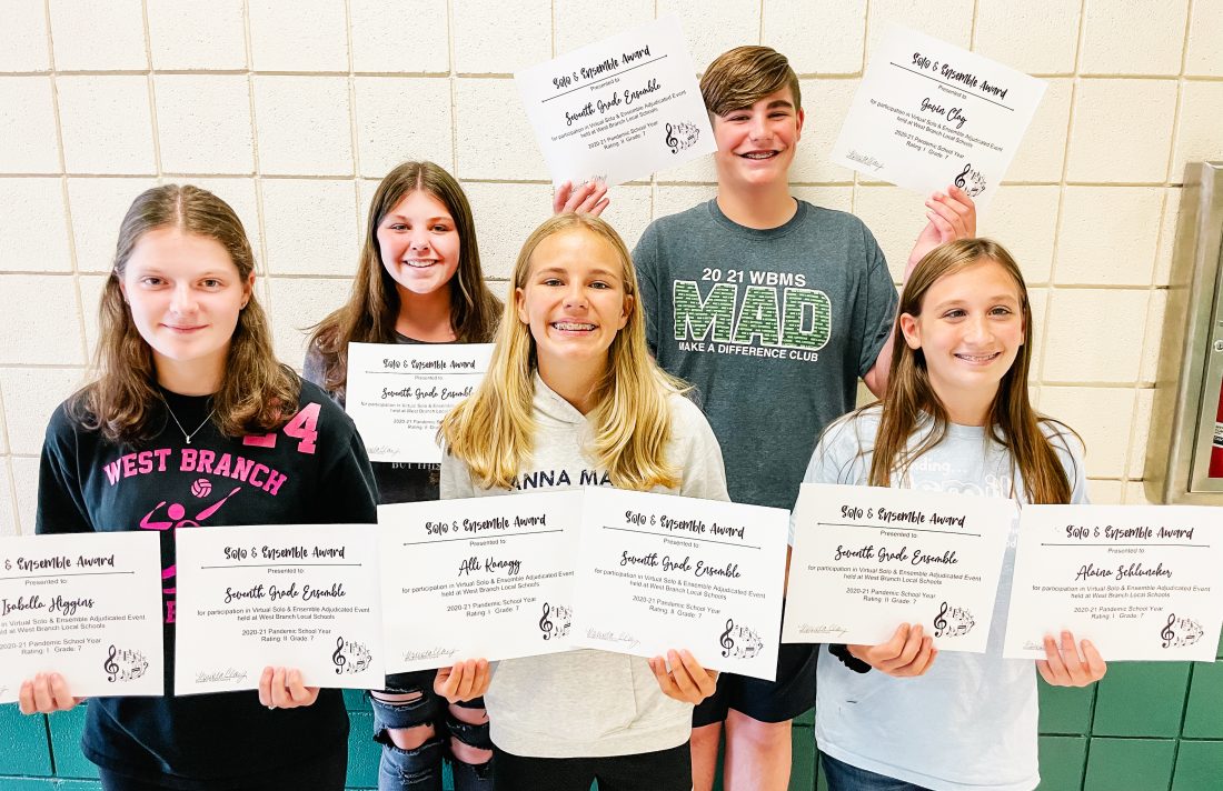 WBMS students participate in Solo & Ensemble despite Covid restrictions